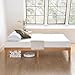 Mellow Naturalista Classic - 12 Inch Solid Wood Platform Bed with Wooden Slats, No Box Spring Needed, Easy Assembly, Queen, Pine
