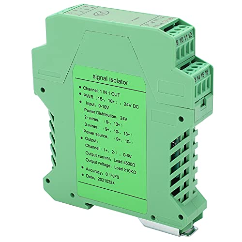 Dc Signal Isolator,Dc Signal Isolator Current Voltage Transmitter Din Rail Mount 1‑In 1‑Out 0‑10V To 0‑5V Glg #TOP3