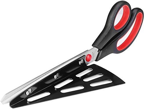 Flintronic Pizzaschere mit scharfen Klingen und bequemen Griff