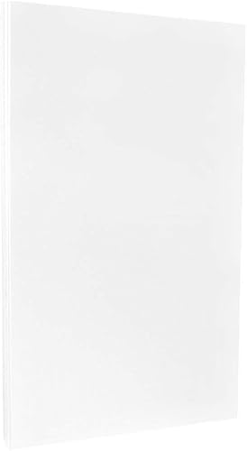 JAM PAPER Papel brillante legal de 32 libras, 2 caras, 4.23 ozm, 8.5 x 14 pulgadas, blanco, 100 hojaspaquete