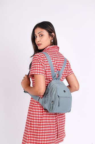 Image of TS WITH TECHSUN Women's Small Mini Backpack Purse | Water-Resistant Compact Bag for Travel, Casual Outings | Fits Only Essentials (L) 20 X (W) 14 X (H) 24 CM