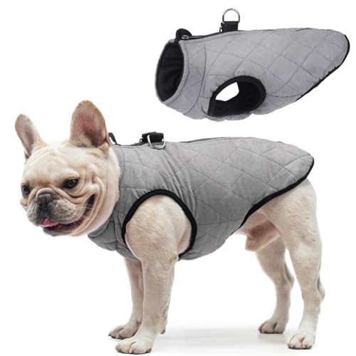 Image of SCENEREAL Winter Dog Vest Coat with Harness Built in