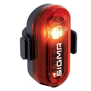 SIGMA SPORT – Curve | LED fietslamp | StVZO goedgekeurd achterlicht op batterijen | Kleur: zwart, uni