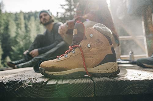 Columbia Women's Newton Ridge Plus Waterproof Amped, Elk/Mountain Red, 9 - 1