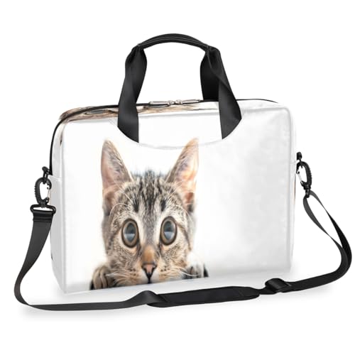 Funda para laptop de 16 pulgadas impermeable con asa y correa diseño Lindo gatito