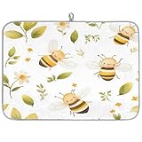 Facile à ranger et à nettoyer : ce tapis de comptoir de cuisine est conçu avec une boucle de suspension, qui s'enroule ou se suspend facilement pour le rangement. Il est facile à nettoyer, lavable en machine, ce qui le rend pratique pour une utilisation durable