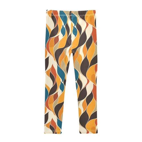 Vintage Floral Pattern Modern Oil Painting Kids Baby Girls Athletic Leggings Fashion Full Length Athleisure Pants Gym2