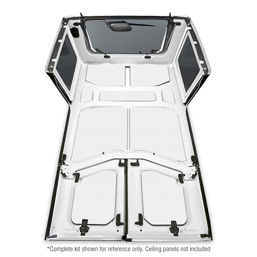 Design Engineering 050175 Boom Mat White Sound Deadening Side Window Trim Kit Compatible with 4-Door Jeep Wrangler JL (2018-up)