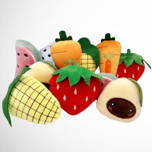 Brinquedo de Gato Pet Frutinha Sortida Pelúcia Divertida Pequena