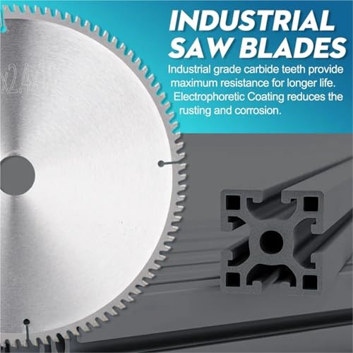 Sierra circular de aluminio de 235mm para evitar rebabas y deformaciones 3