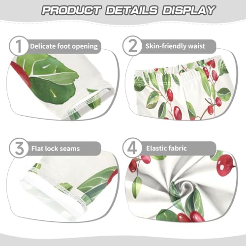 Bolaz Toddler Girls Leggings Printed Yoga Pants Leggings Lingonberry Pattern for Kids3