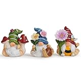 Hodao Spring Gnomes 3 Pcs Honey Bee Gnome Decorations Handmade Elf Dwarf Figurines Home Kitchen Farmhouse Holiday Festival Party Gifts(Multicolor Honey Bee Gnome)