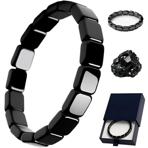 Bllatta Mens Fashion Hematite Bracelet: Unleash your inner strength and regain your edge. Stylish and trendy mens natural hematite bracelet: Enhance your image and boost your confidence.