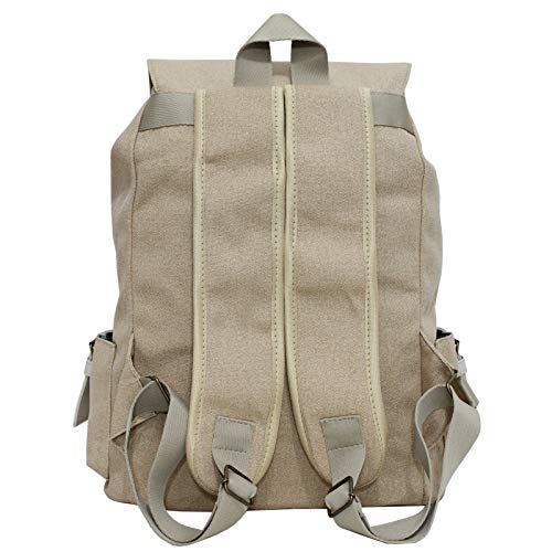 Mochila Lenna's Lona Vintage Bege