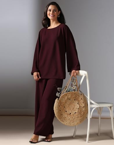 Image of Selvia Women's Top and Pant Co ord Set for Women, Co ord Set for Women Stylish