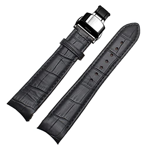 Bracelet Montre Cuir Incurvé pour Remplacer un Strap Usé 20 21 22 mm