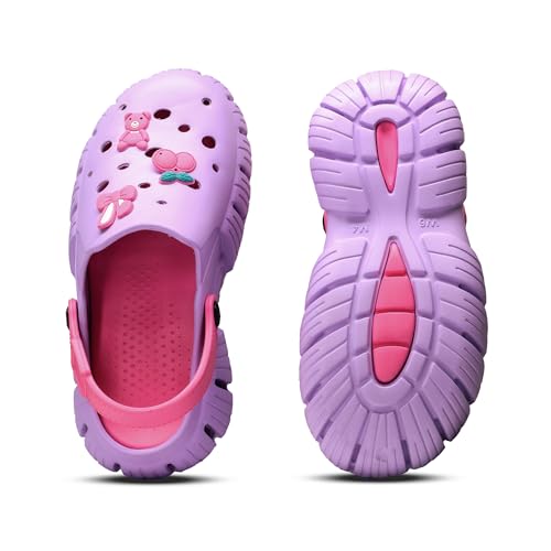 Image of ASIAN INDIGO-10 Stylish Women Clogs | Ultra-Light, Breathable & Comfortable Slip-Ons with Cute 3D Stickers