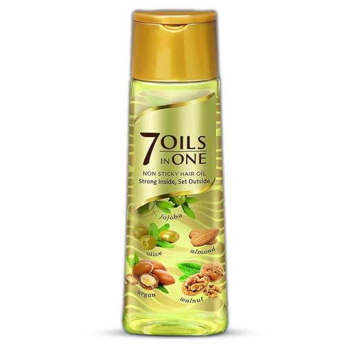 NN 7 aceites en uno, hace que el cabello sea 20 veces más fuerte y manejable, aceite de coco, amla, jojoba, oliva, nuez, argán y almendras, 500 ml