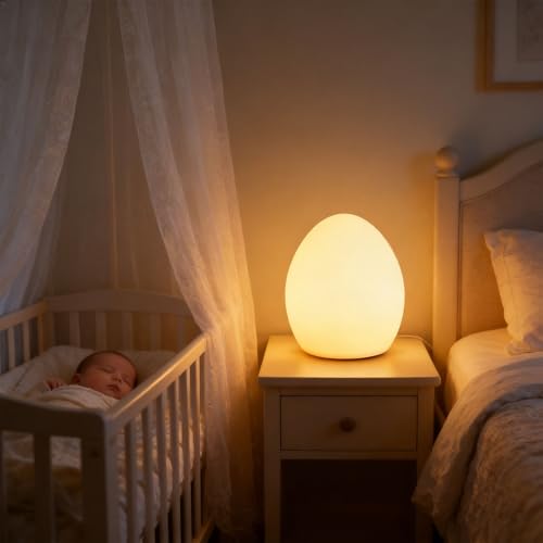 Lámpara Oval Recargable Flexible con Dimmer para Dormitorio miniatura 6
