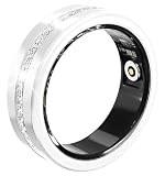 Smart Ring for Women Health Ring with 24/7 Heart Rate Monitor Sleep Tracker Multi-Sport Modes Waterproof Remote Camera Period Tracking Fitness Tracker Diamond-Accented Fashion iOS Android Phones