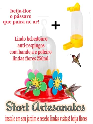 Comedouro Tratador + Bebedouro Pássaros Livres Madeira Eco. (Mogno)