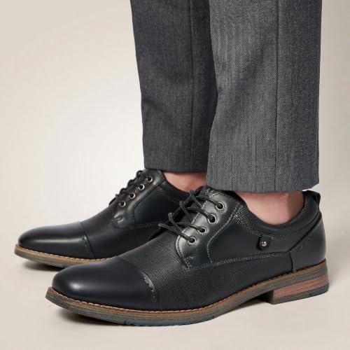 Image of Arkbird Men's Genuine Leather Oxford Dress Shoes - Lace-Up Business Formal Shoes for Office, Work & Daily Commute