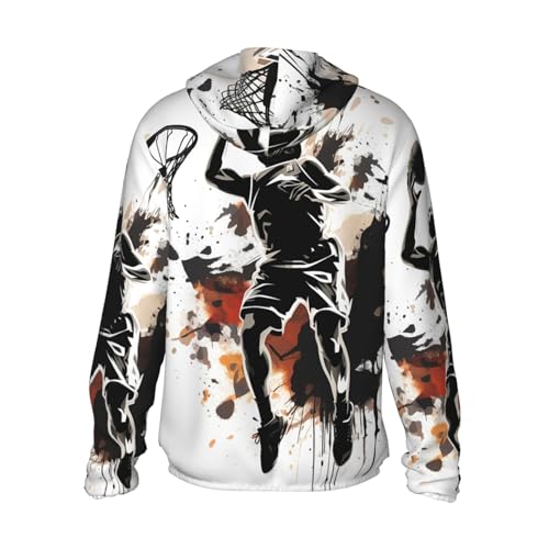 Men's Sun Protection Shirts Basketball Game Long Sleeve Sun Shirt for Fishing Running Hiking Swim2