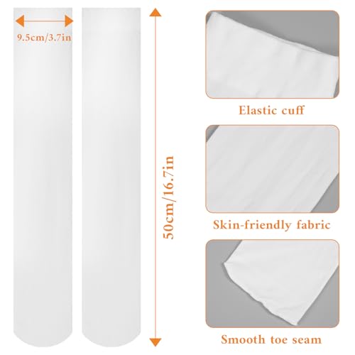 Thigh High Socks Solid Color Opaque Tights High Waist Footed Pantyhose Microfiber Opaque Thigh Highs Stockings2