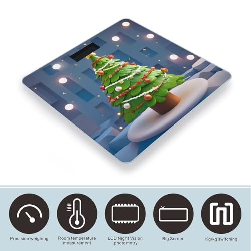 Báscula Digital de Baño con Plataforma Ancha y Pantalla LCD miniatura 3