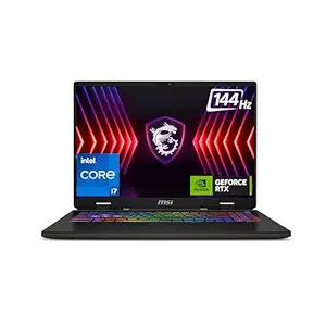 MSI Sword 16 HX, Intel 14th Gen. i7-14700HX, 41CM 16:10 FHD+ 144Hz Gaming Laptop(16GB/1TB NVMe SSD/Windows 11 Home/NVIDIA GeForce RTX 4070, GDDR6 8GB/Cosmos Gray/2.3Kg), B14VGKG-207IN