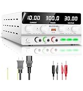 RUZIZAO 30V 10A 安定化電源 4桁電圧電流電力水平スクリーン表示 スイッチング電源 DC 可変直流安定化電源 300W 電気制御機器 自動切替 高精度 低雑音直流電源 自動温度制御冷却 テスト 修理 研… Amazon | RUZIZAO 30V 10A 安定化電源 4桁電圧電流電力水平スクリーン