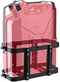 Racewill Anti-theft Jerry Can Mount Holder: Lockable Jerry Gas Can Holder Rack, 5 Gallon (20 Liter), Reinforced Welding, Anti-theft U-bayonet, Plum Stainless Steel Screws