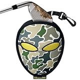 GOLDALIENS Golf Club Cleaner & Ball Cleaning Bag,Original Three-Layer Fabric Waterproof Technology,Golfer's Ultimate Green Clean Scrub Equipment Accessories,Removable Clips to Support Machine Washing