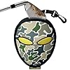 GOLDALIENS Golf Club Cleaner & Ball Cleaning Bag,Original Three-Layer Fabric Waterproof Technology,Golfer’s Ultimate Green Clean Scrub Equipment Accessories,Removable Clips to Support Machine Washing