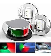 PSEQT Boat Navigation LED Waterproof Lights Marine Bow Stern Side Interior Deck Transom Lights w/...