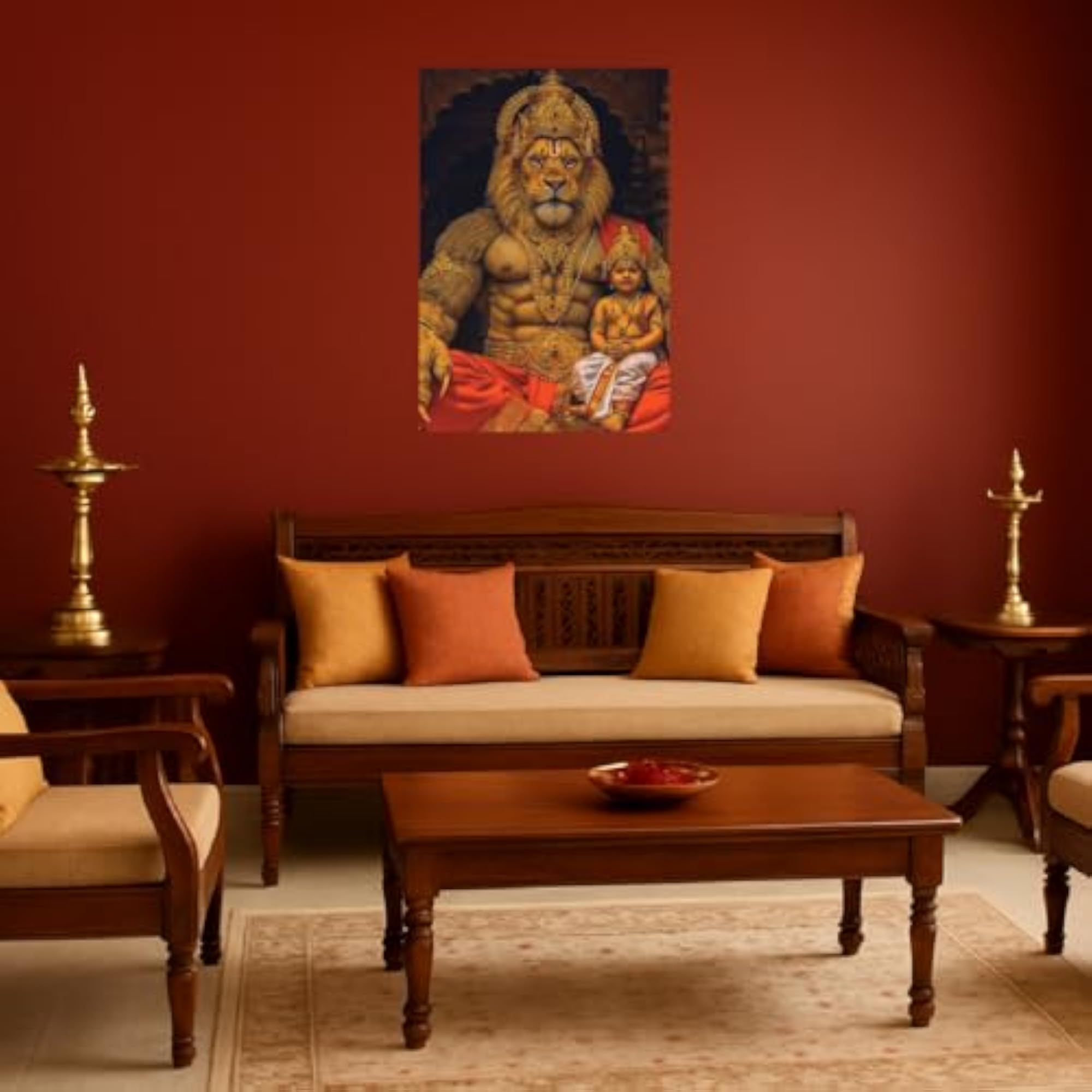 NARASIMHA Wall Stickers, Lord Narasimha Poster Sticker