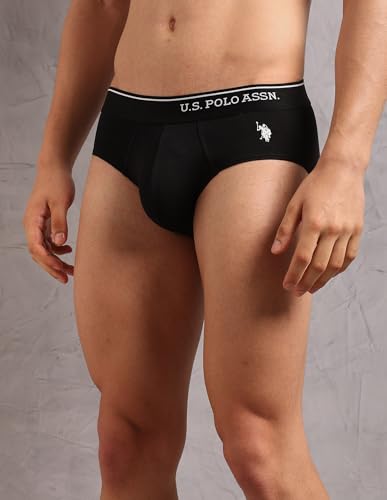 Image of U.S. Polo ASSN. Men's OEB18 Cotton Stretch Breathable Underwear Briefs - Pack of 2