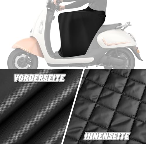TIHOOK 600D Roller Beinschutz, Windschutz Extra-Dicker Regenschutz vor Wind, Regen und Kälte Winter, Wetterschutz Regenschutz für Motorroller, Universal Beinteppich für Roller, Scooter, Motorrad