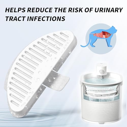 Fuente de Agua para Gatos uahpet inalámbrica con filtro miniatura 7