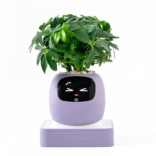Ivy AI Smart Plant Pot with Emoji Intelligent Planter...