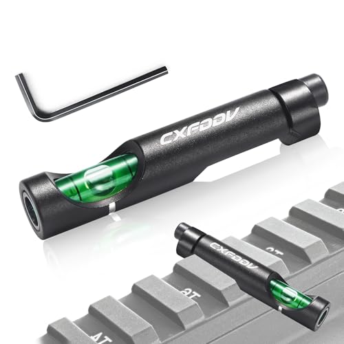CXFDDV Scope Leveling Kit, High Precision Bubble Level with High Visibility Green Fluid & Shockproof Design - Professional Rifle Scope Mounting Tool for Shooters