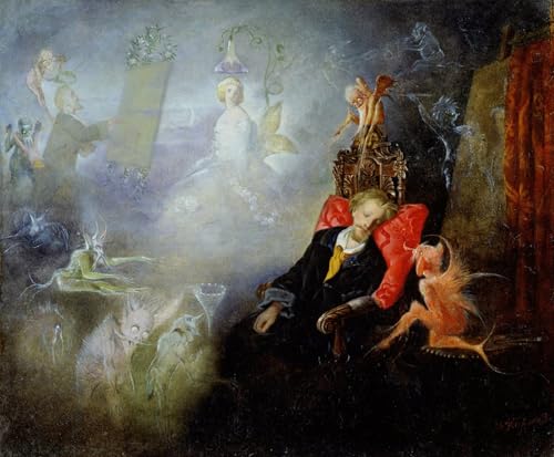 Tableaux Toile le Rêve de l'Artiste Anster Fitzgerald Poster Image Déco d'Art Murale 60x90