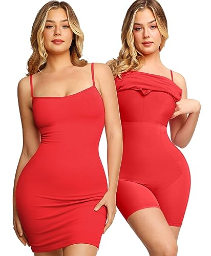 Image of Popilush Club Dresses for Women Built in Bra Dress Tummy Control Shapewear Mini Cocktail Dress Party Date Night Bodycon