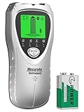 Mecurate Stud Finder Wall Scanner Sensor - 5 in 1 Electronic Stud with LCD Display & Audio Alarm for Wood AC Live Wire Metal Studs Detection Joist Pipe(Grey)