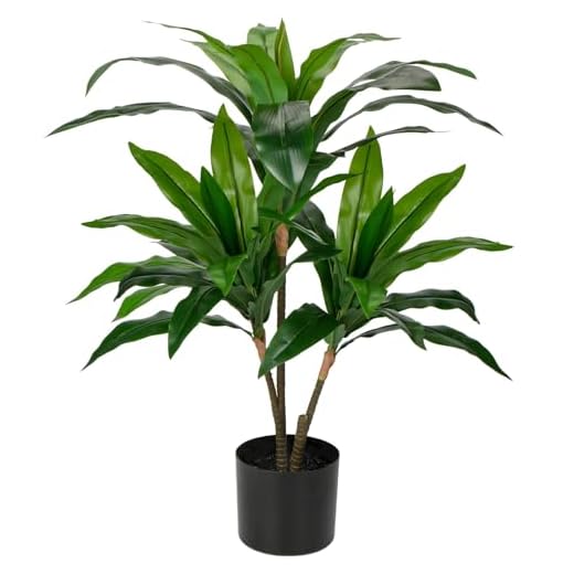 Realistic 3ft Faux Dracaena Silk Tree