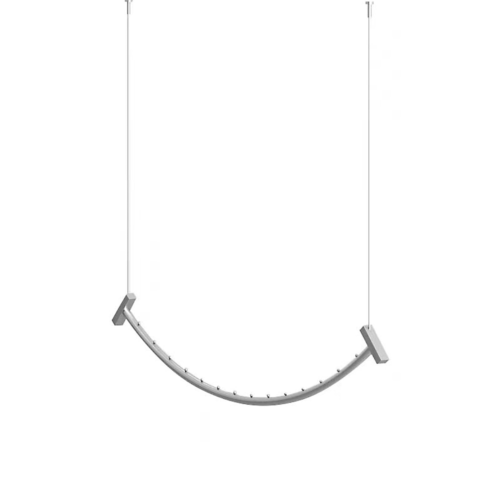 JKJZSALJ Wall-Mounted Metal Garment Racks Ceiling Hanging Clothes Rail, Industrial Clothes Hanger Rails, Height Adjustable Bearing Capacity 60Kg, Duty Space-Saving Hanging,A,120cm