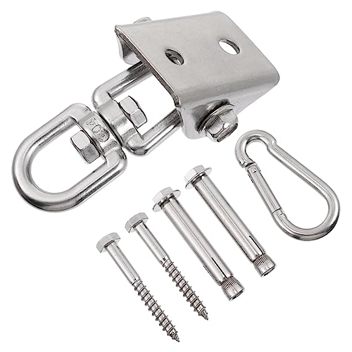 ibasenice Swing Hanging Hook Stainless Steel Suspension Hooks Swing Fitting Safe and Strong
