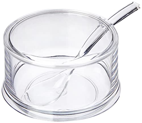 Pote Açúcar e Colher Kenya Transparente Acrílico