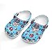 Boy's Fashion Beach Pool Slippers Toddler Sandals for Stylish Water Play, Mexican Sugar Skulls Day of The Dead Cross Flowers Green