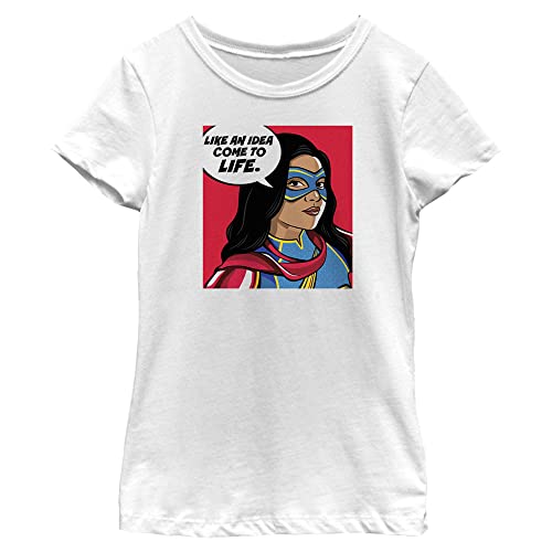 Marvel Ms Idea Come to Life Girls Short Sleeve Tee Shirt